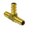 Apollo Pex 3/8 in. Brass PEX Barb Tee APXT38